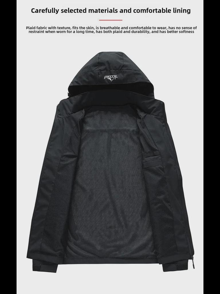 Унисекс куртка для альпинизма на открытом воздухе, водонепроницаемая, со съемным дизайном