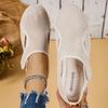 Fashion 2025 New Women Lightweight Sandals Summer Slip On Designer Shoes Hollow Women Mesh Breathable Flat Sandals Sandalias De Mujer