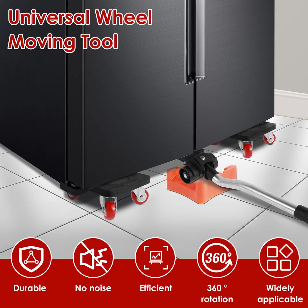 Household Heavy Duty Furniture Lifter Mover Roller with Wheel Bar Moving Device Furniture Moving Transport Tool