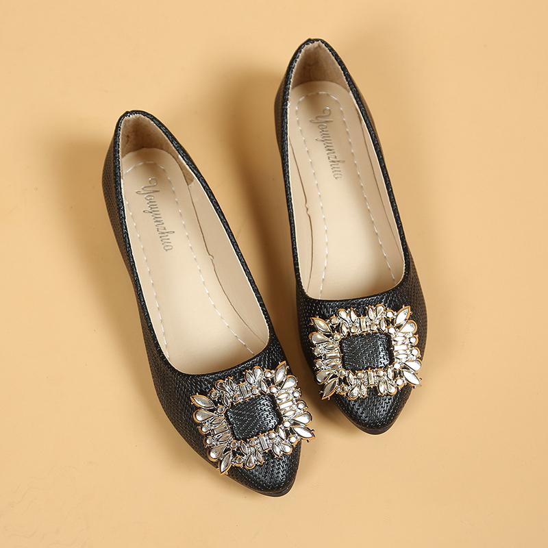 Модные новые нескользящие популярные женские туфли для ходьбы весна/осень с острым носком и мелким вырезом, сексуальные, удобные, повседневные рабочие туфли