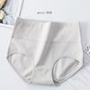 Женское нижнее белье с минималистичным принтом и завышенной талией, большое нижнее белье для живота, женское дышащее треугольное нижнее белье из чистого хлопка