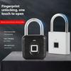 Smart Fingerprint Padlock Outdoor Waterproof and Rust-proof Padlock Smart Electronic Padlock Head Door Anti-theft Password Lock Cabinet