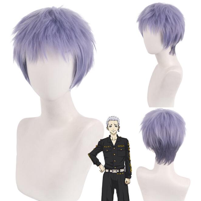 Ран Хайтани Риндо Ханемия Казутора Манджиро Сано Эмма Чифую Мацуно Баджи Кейсуке Татибана Хината Косплей парик + шапочка для парика