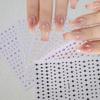 Простая наклейка для дизайна ногтей небольшого размера, полая маленькая наклейка для ногтей с надписью «Любовная звезда», самоклеящаяся наклейка для дизайна ногтей