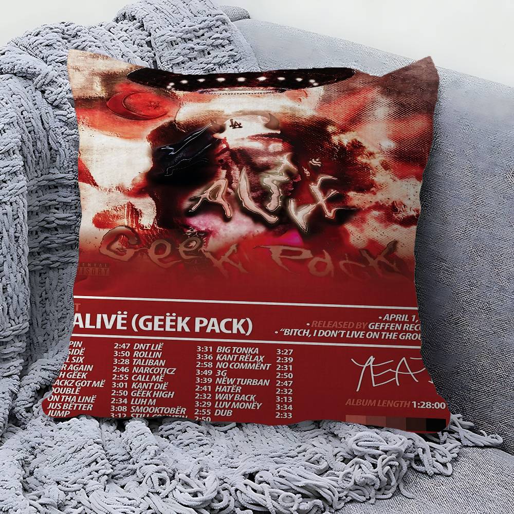 Поп Хип-хоп Рэпер Yeat Подушка Подарок Домашний Офис Декор Спальня Диван Автомобильная Подушка Чехол 45x45