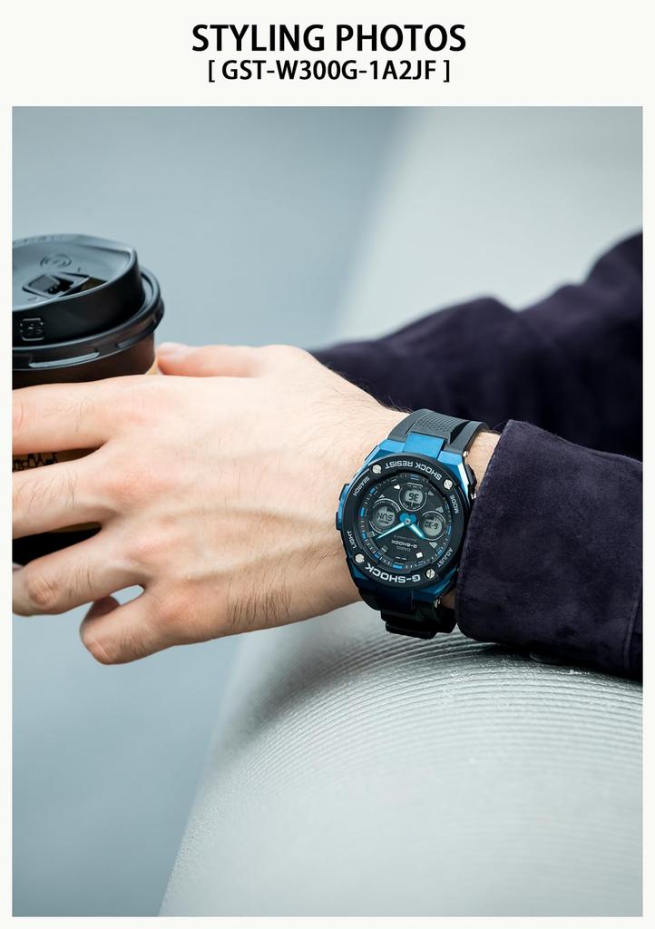 Casio Solar Watch Black G-Shock G-STEEL Radio-Controlled GST-W300-1AJF Men's