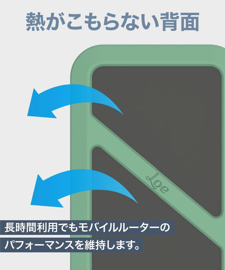 Чехол для мобильного маршрутизатора LOE Fujisoft FS050W, изготовленный в Японии, с защитной пленкой (зеленый)