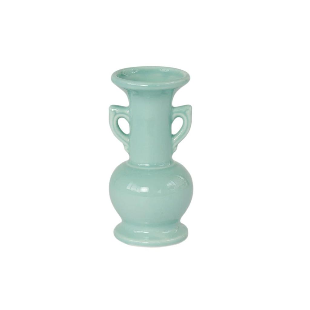 Buddhist altar supplies vase celadon (plain) domestically produced made Japan modern flowers artificial use size approximately (cm) height 10.8 5.6 2.