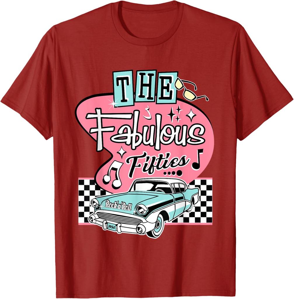 50s Rockabilly Vintage 1950s Clothing For Women Men Sock Hop TShirt