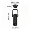 Car Bumper Hood Latch Lock Clip Set, Carbon Fiber Look, Universal Fit