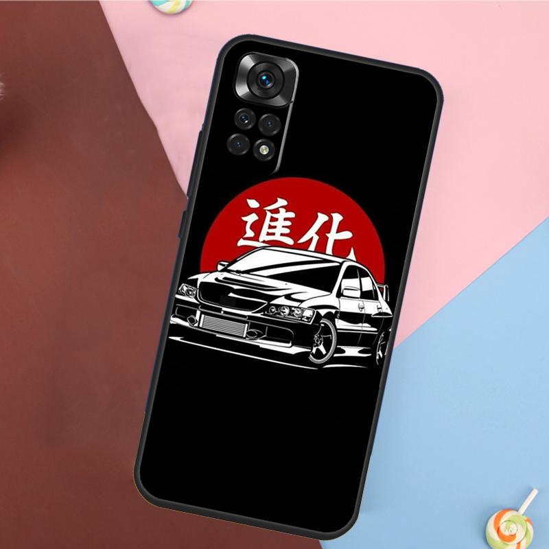 Japan JDM Sports Car Case For Xiaomi Redmi Note 11 11S 10 10S 9 9S 12 Pro Redmi 12C 9C 10A 10C Soft Cover Shell