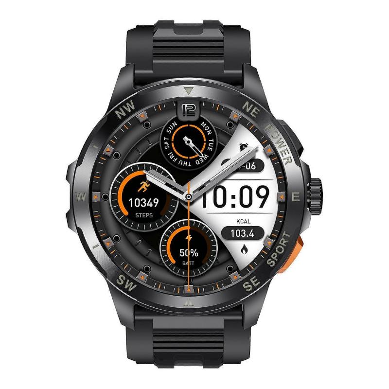 AK77 Silicone Strap 1.43-inch AMOLED Smart Watch Sleep Health Monitoring Bluetooth Call Sports Watch