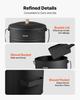 Ash Bucket, 4 PCS with Lid, Shovel, Broom and Gloves, Metal Fireplace Charcoal Bucket and Ash Can, 15L Large Capacity for Fireplace, Fire Pits, Wood