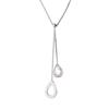 Necklace - Liam - Rhodium-plated 925 Sterling Silver - Length 42 Cm - Zirconium Oxide - Women