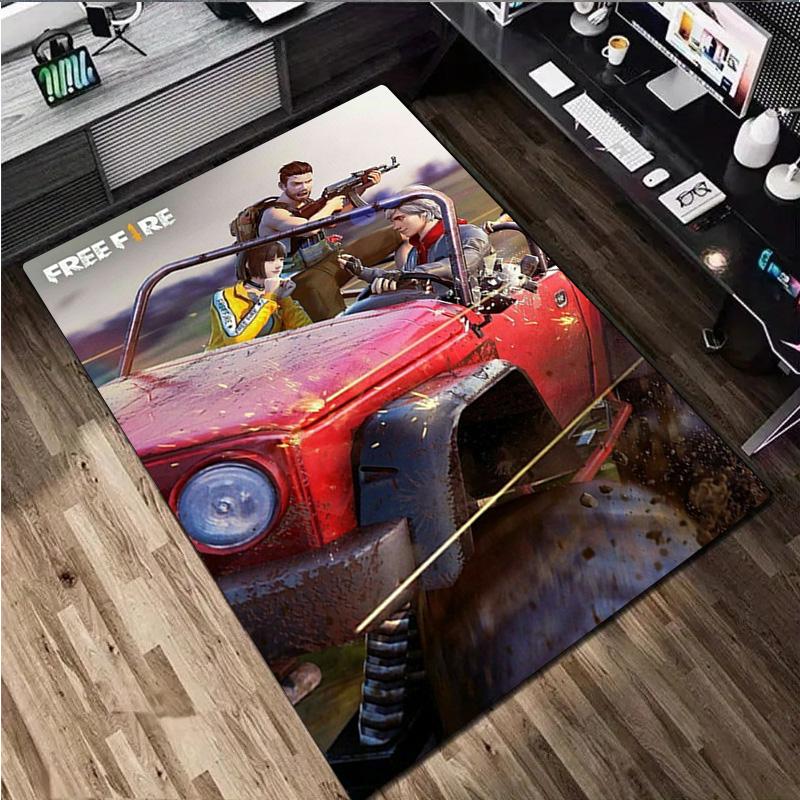 Free Fire Rug - Home carpet Office Decorative Carpet For Living Room Bedroom Door Mat Floor Rug Computer Chair Area Rug