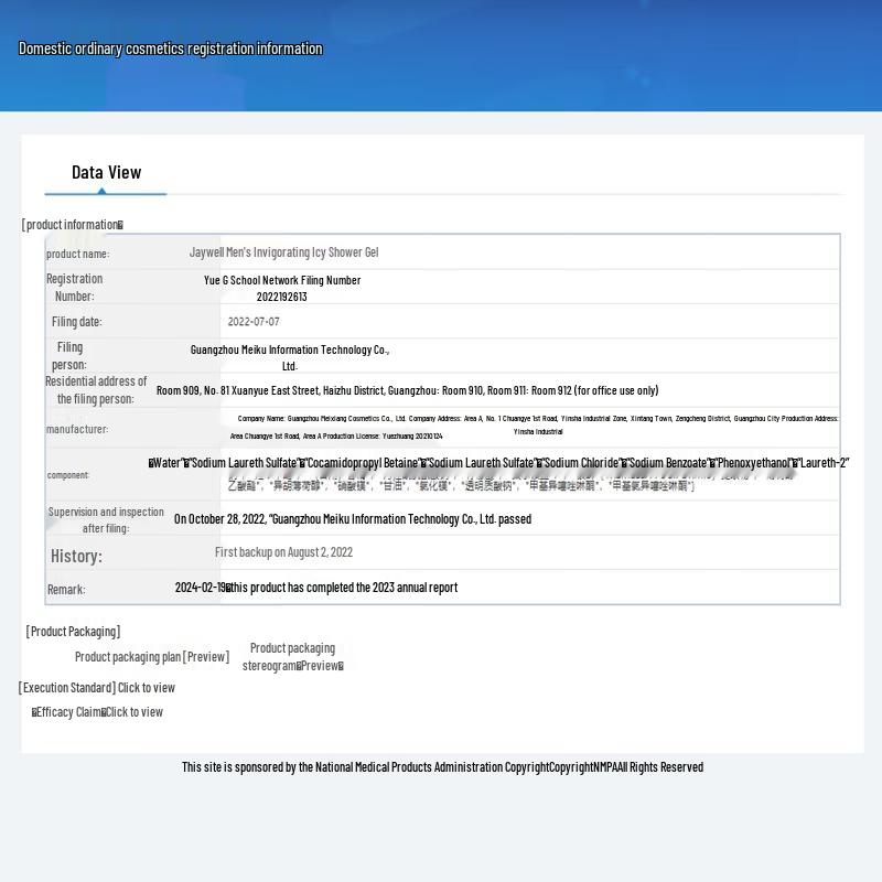 JVR Men's Refreshing Ice Sensation Body Wash