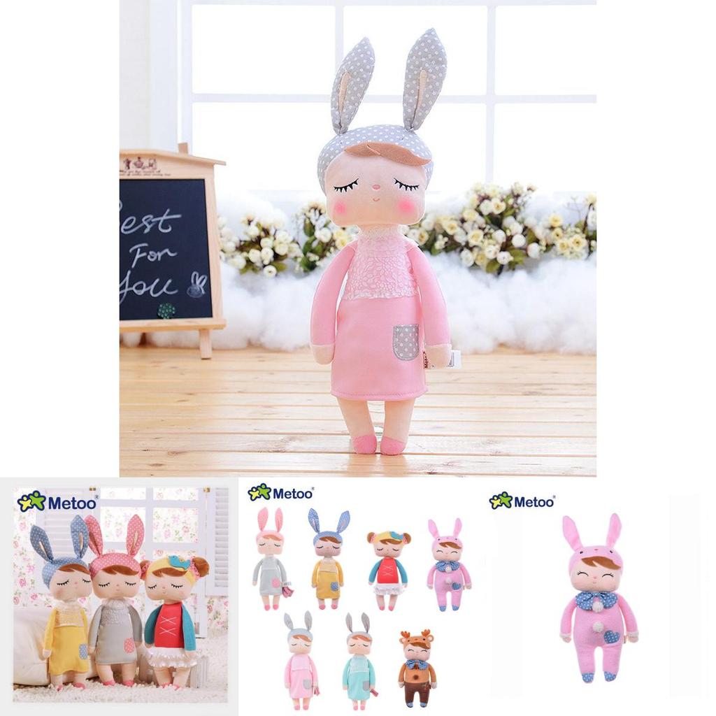 Очаровательная плюшевая кукла Metoo Angela с мультяшными кроличьими ушками для домашнего декора для девочек