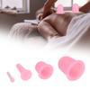 4 шт. Вакуумные банки для массажа тела, помощник для массажа, антицеллюлитный силиконовый инструмент для здоровья, розовый
