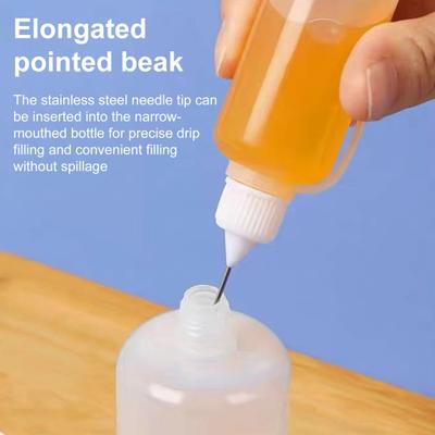 10 шт. 5/10/20/30/50/100 мл точный наконечник аппликатор капельница для наполнения бутылок клея шейкер игольчатый наконечник