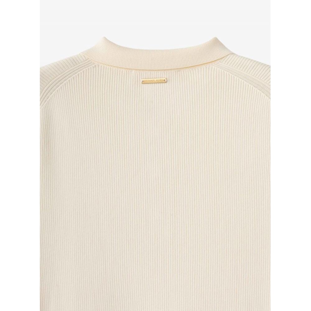 Michael Kors Woven Polo Midi Dress Bone Jf683nc5zv110