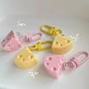 Lovely Cheese Pendant Keychain Cute Simulation Cheese Keyring Backpack Pendant For Girls Kids Party Favor