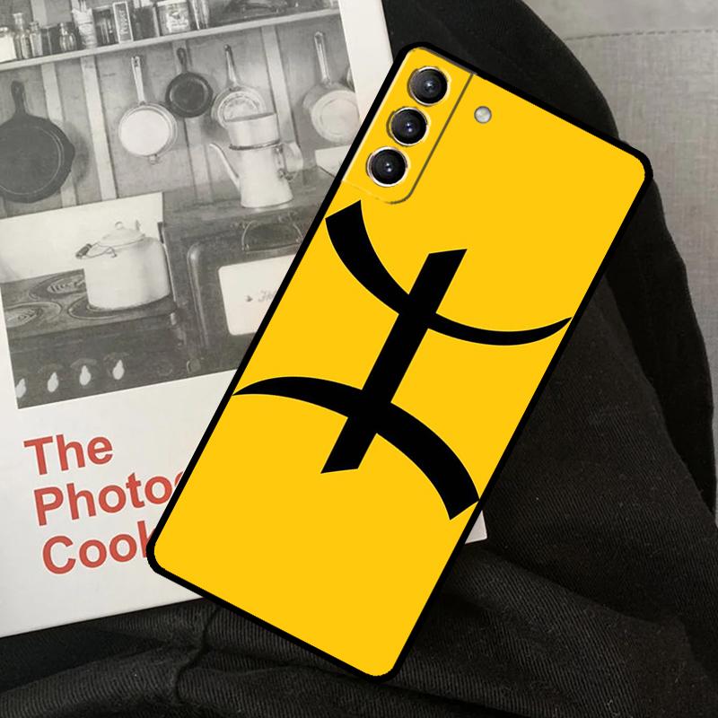 Amazigh Berber Symbol Phone Case For Samsung Galaxy S24 Ultra S22 S23 S20 S21 S24 FE S9 S10 Plus Note 10 20 Ultra