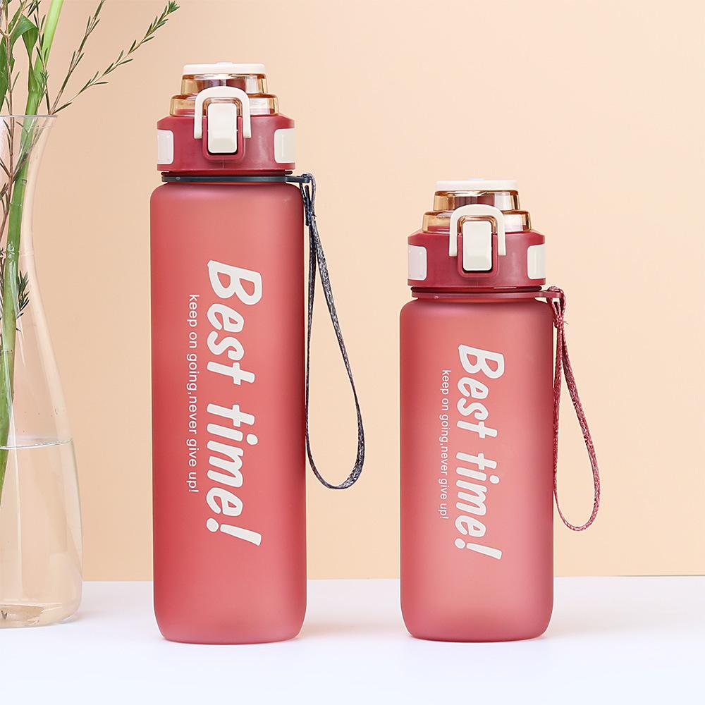 Портативная бутылка для воды с ручкой для переноски, кружка для занятий спортом на открытом воздухе, дорожная кружка объемом 1000 мл, прямая кружка для питья, посуда для питья