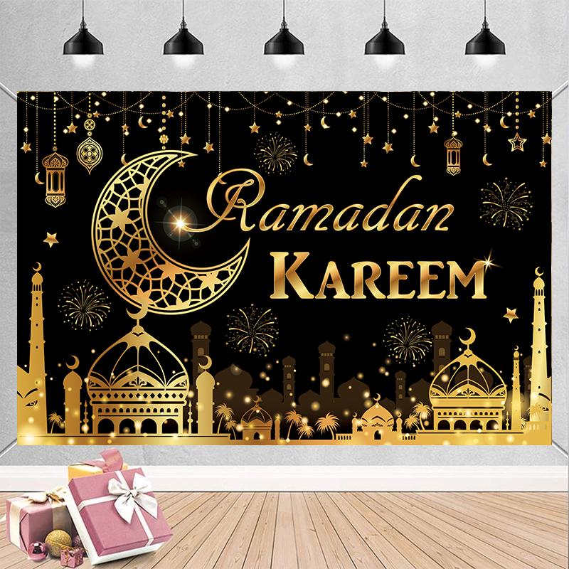 Тема вечеринки Ид Традиционный фон Украшения Ramadan Mubarak для дома Исламский Мусульманский Kareem Eid Al Adha Реквизит Подарок Постер