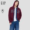 Gap Унисекс толстовка с капюшоном на молнии с логотипом и флисовой подкладкой