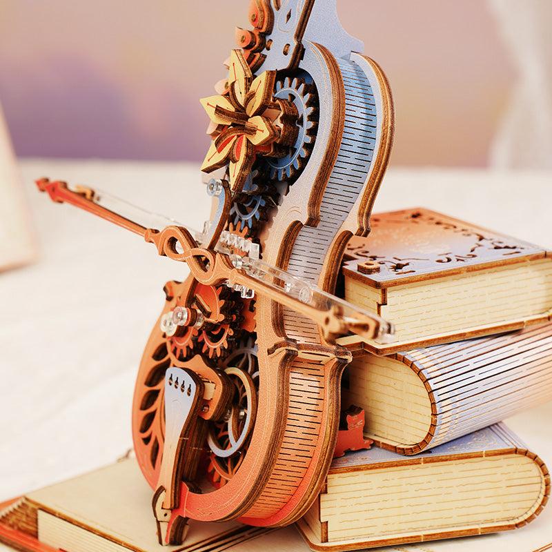 ROBOTIME ROKR Symphony of Gorgeous Dreams Mechanical Music Box 3D Wooden Puzzle AMK63M