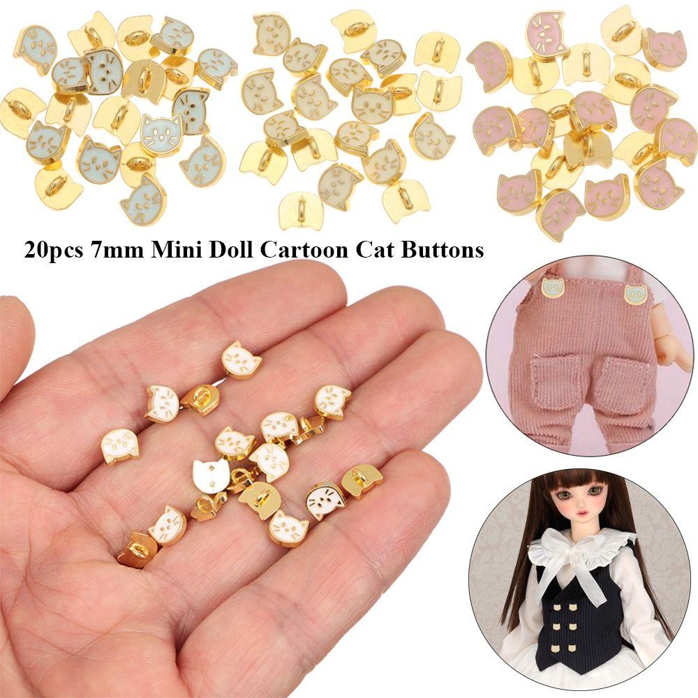 Shoes Sewing Accessories Ultra-small Buckle 1/6 Dolls Clothing Doll Belt Buckles Doll Cat Buttons