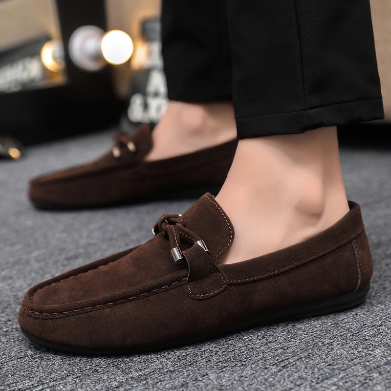 Весенняя и летняя повседневная обувь модная обувь мужская обувь Doudou мужская ленивая обувь overfitting трендовая мужская обувь с одной педалью тканевая обувь