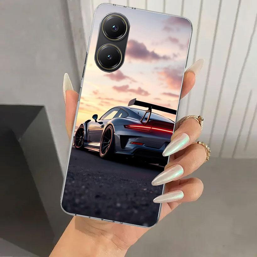 Чехол для телефона Спортивный автомобиль 911 для Xiaomi Poco X5 X6 X7 Pro F7 Ultra M7 Redmi 15 15C 13 13C 12 12C 10 10A 10C 9 9A 9C 9T Оболочка Poco X