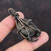 Dinosaur Bone Pendant Copper Wire Wrapped Pendant Original Gemstone Pendant Dinosaur Bone Jewelry Handmade Pendant Copper Jewelry For Gift