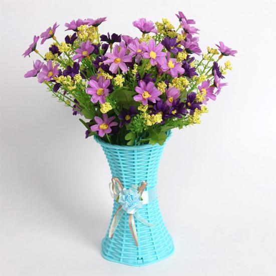 1 букет 28 головок сушеных искусственных поддельных шелковых цветов букет букет для дома