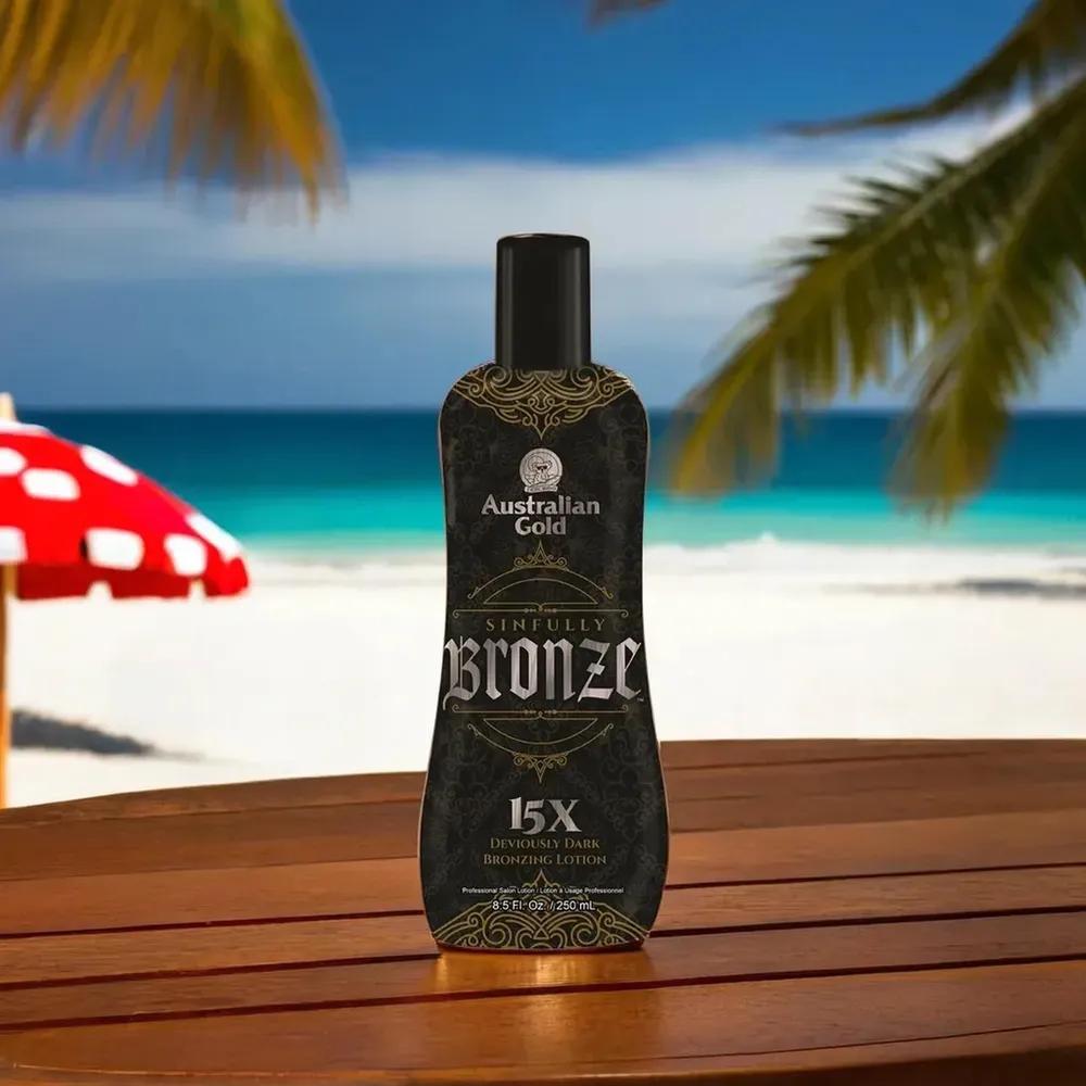 Australian Gold Sinfully Bronze Tanning Lotion Dark Bronzer 250ml
