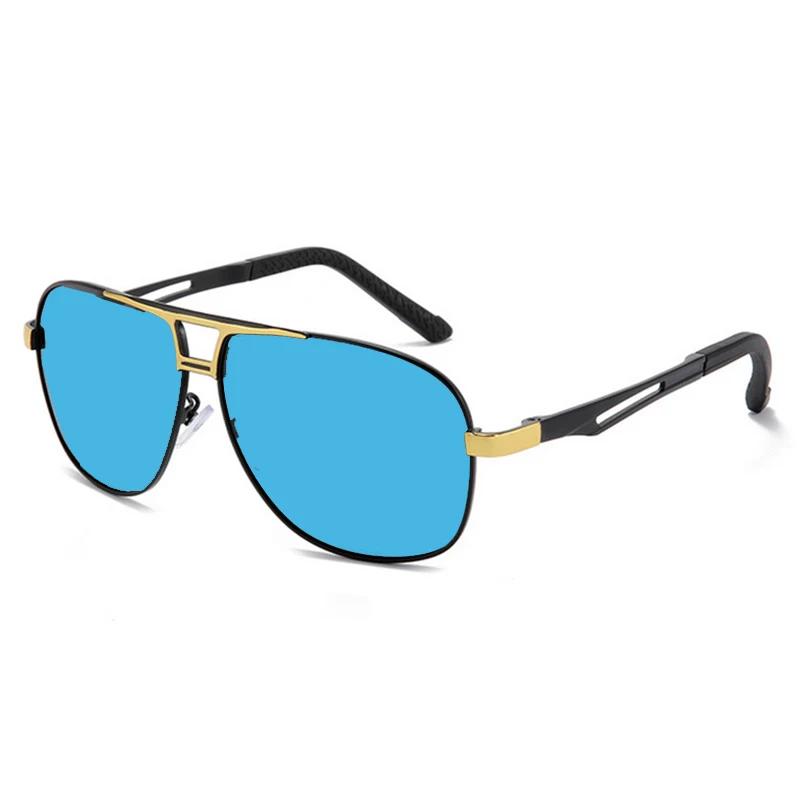 Двойная балочная оправа, квадратные солнцезащитные очки для близорукости, УФ-очки для вождения, мужские очки с диоптриями по рецепту, от 0 до 0,5-0,75 до-6,0