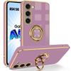 Case - BOOLING - for Samsung Galaxy A54 5G - Purple - Hybrid Silicone - 360° Rotating Stand