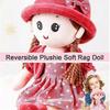 Cloth Doll Girl Cute Plush Toy Baby Fairy Tale Princess Cute Doll Removable Clothes Gift for Christening Birthday for Ages 0+