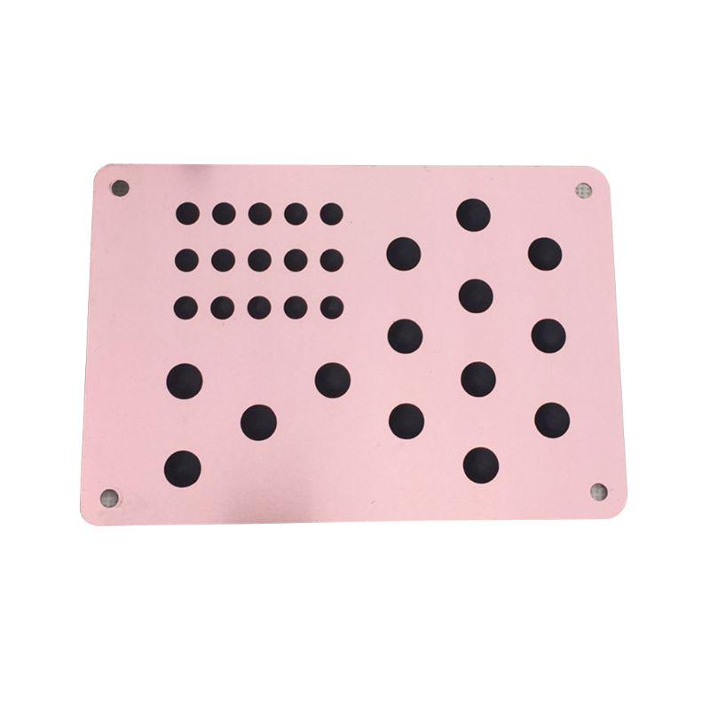 Универсальный алюминиевый автомобильный напольный коврик, нескользящая пяточная пластина, подставка для ног, педаль