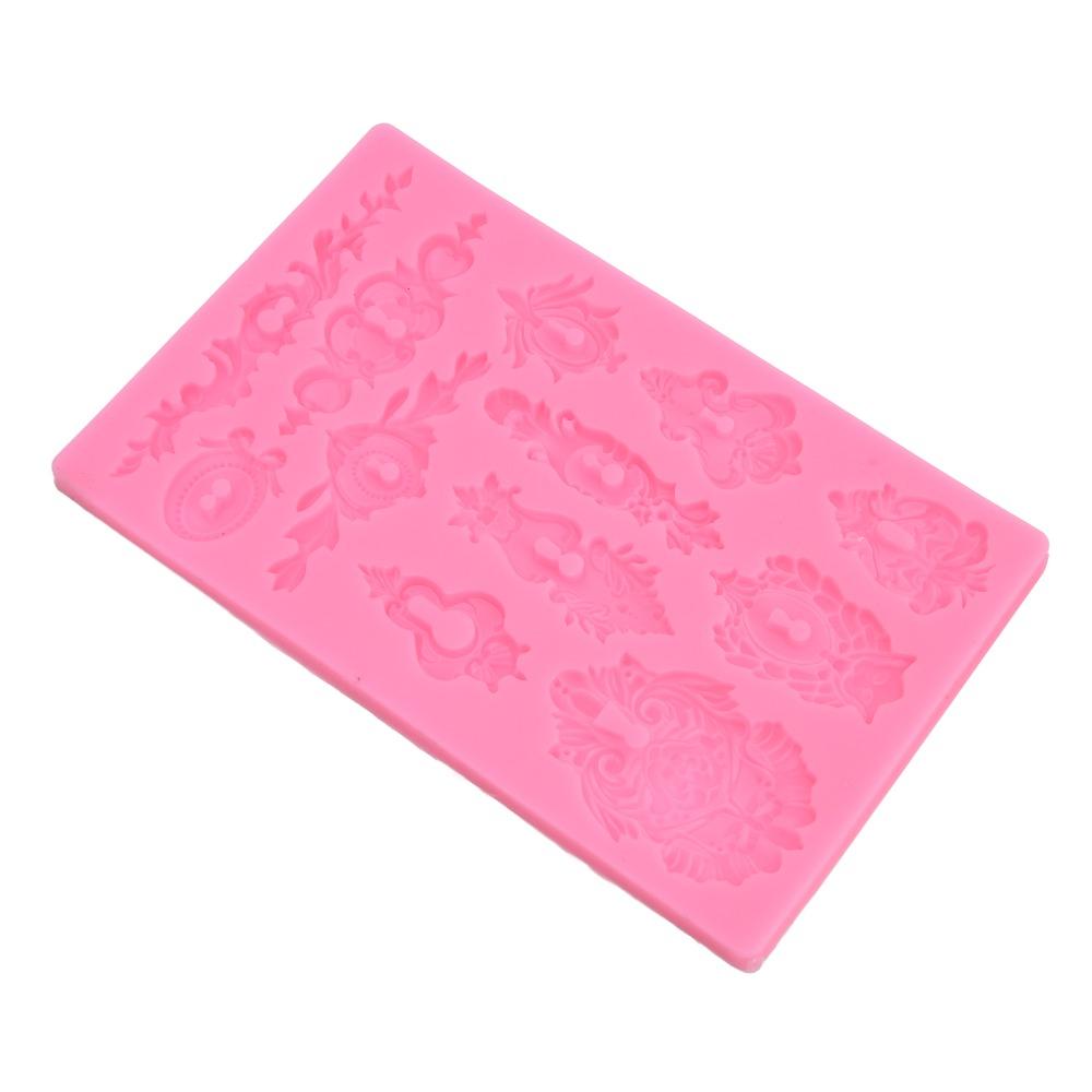 Relief 3D 3D Muffin Molds Pink Decorative Mold Reusable Ornament Mold Cake Decoration