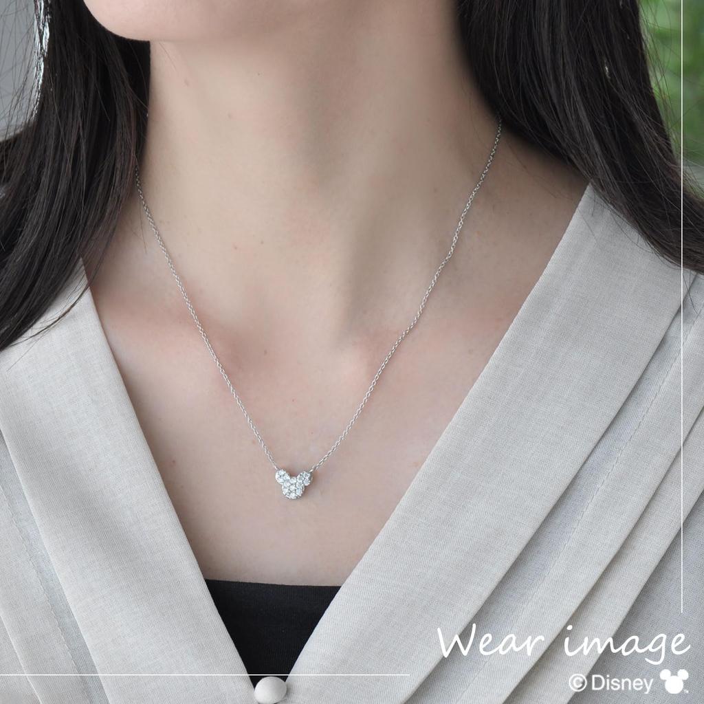 Disney Zirconia VPCDS 20009 [Disney] Микки/серебряный кулон/кубический