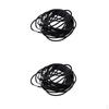 20Pcs 3mm Black Rubber Necklace Cord Chains for DIY Jewelry Making