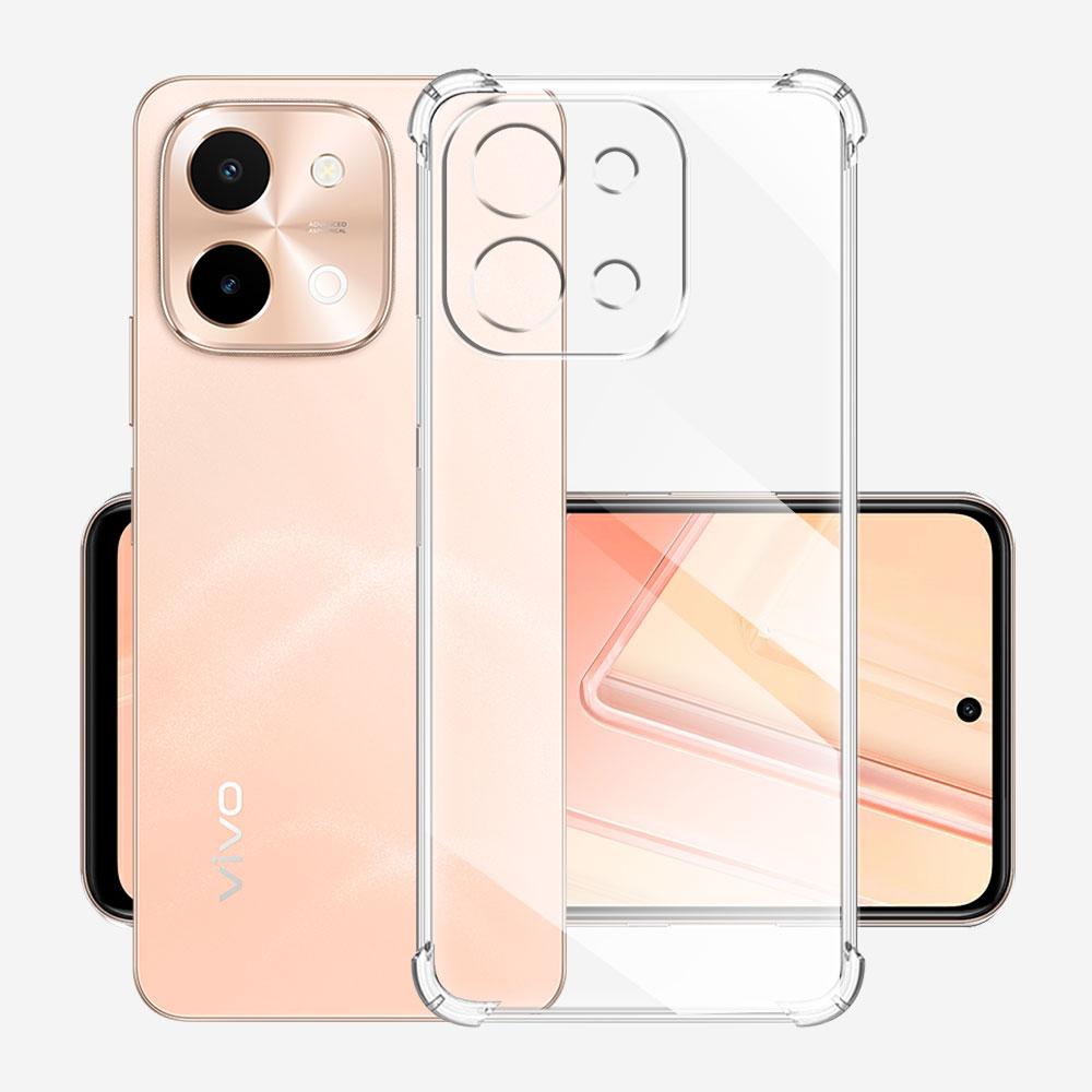 Для Vivo Y28 4G чехол V2352 прозрачный противоударный силиконовый мягкий чехол для телефона Vivo Y36i 5G /Vivo Y28 Y 28 VivoY28 защитная задняя крышка