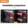 Наклейка на автомобиль SHINEKA для Jeep Wrangler JL, крышка багажника, дверная петля, ABS, внешние аксессуары для Jeep Wrangler JL