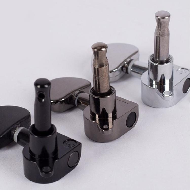 6 шт. Металлические колки для настройки гитары 3 левых 3 правых Головки грифа гитары Ручки Колки Замена Аксессуары для гитары Прочные