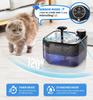 Автоматическая поилка для кошек на батарейках, Беспроводная поилка для кошек 2,8 л / 95 унций, Автоматическая поилка для домашних животных, Ультратихая