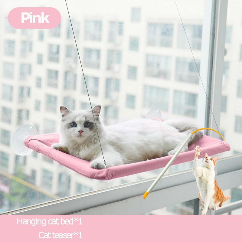DoggieKit Подвесной гамак для кошек на окно, моющийся, с присоской, крепкий гамак для домашних животных на присосках, подоконник, воздушные принадлежности для домашних животных