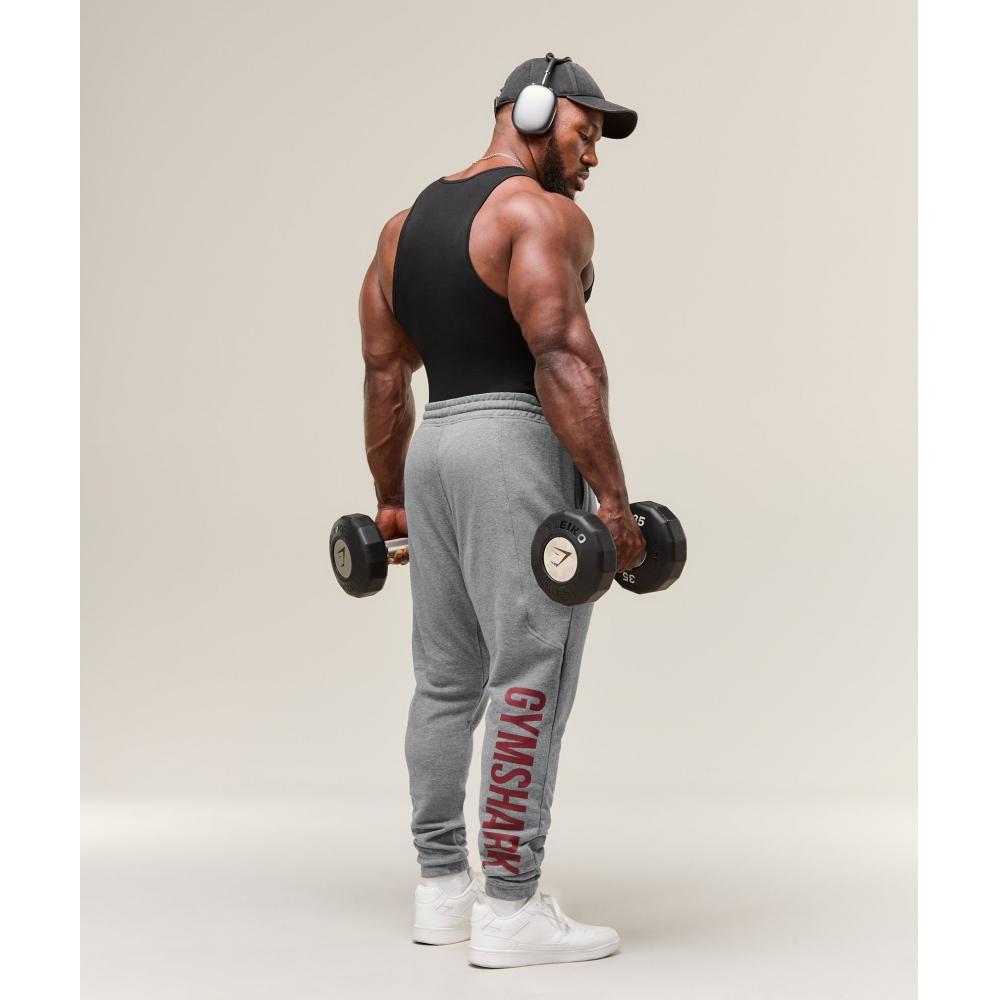 Gymshark Power Wordmark Joggers Charcoal Core Marl A2c9c Gbbb
