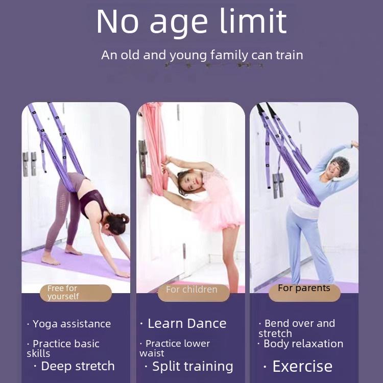 Домашняя веревка для натяжения в воздушной йоге: Пояс для стойки на руках и растяжки для домашних тренировок